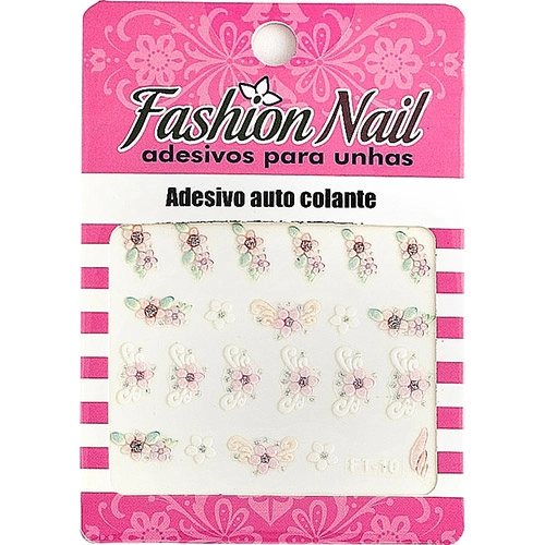 Adesivo Para Unhas Fashion Nail Ft 10 Flor