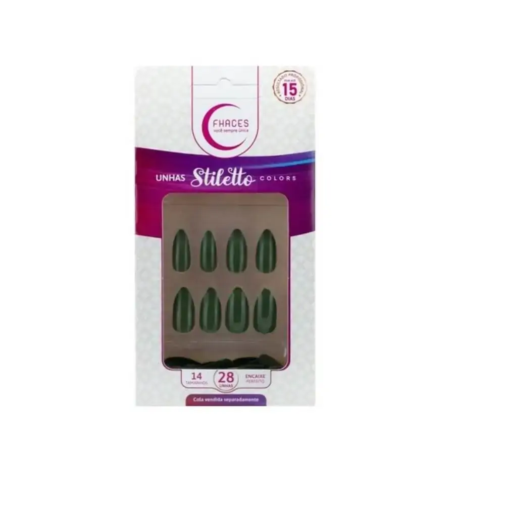 Unhas Stileto 28 Unidades