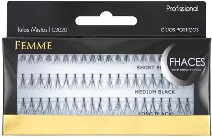 Cilios Fhaces Femme Tufos Combo Misto 3020