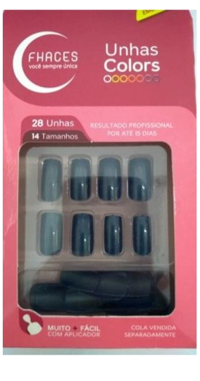Unha Postica Fhaces Indigo Blue Colors 28un