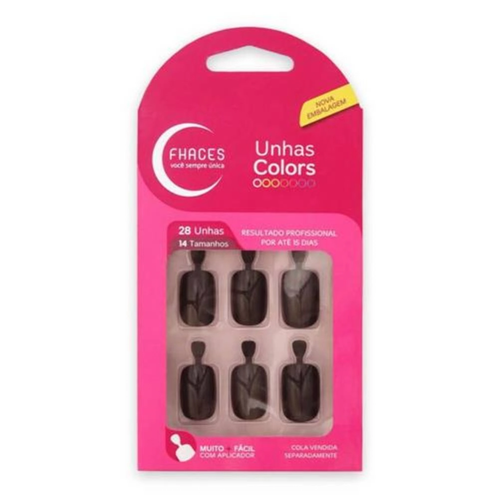 Unhas Fhaces Colors Marron 28un