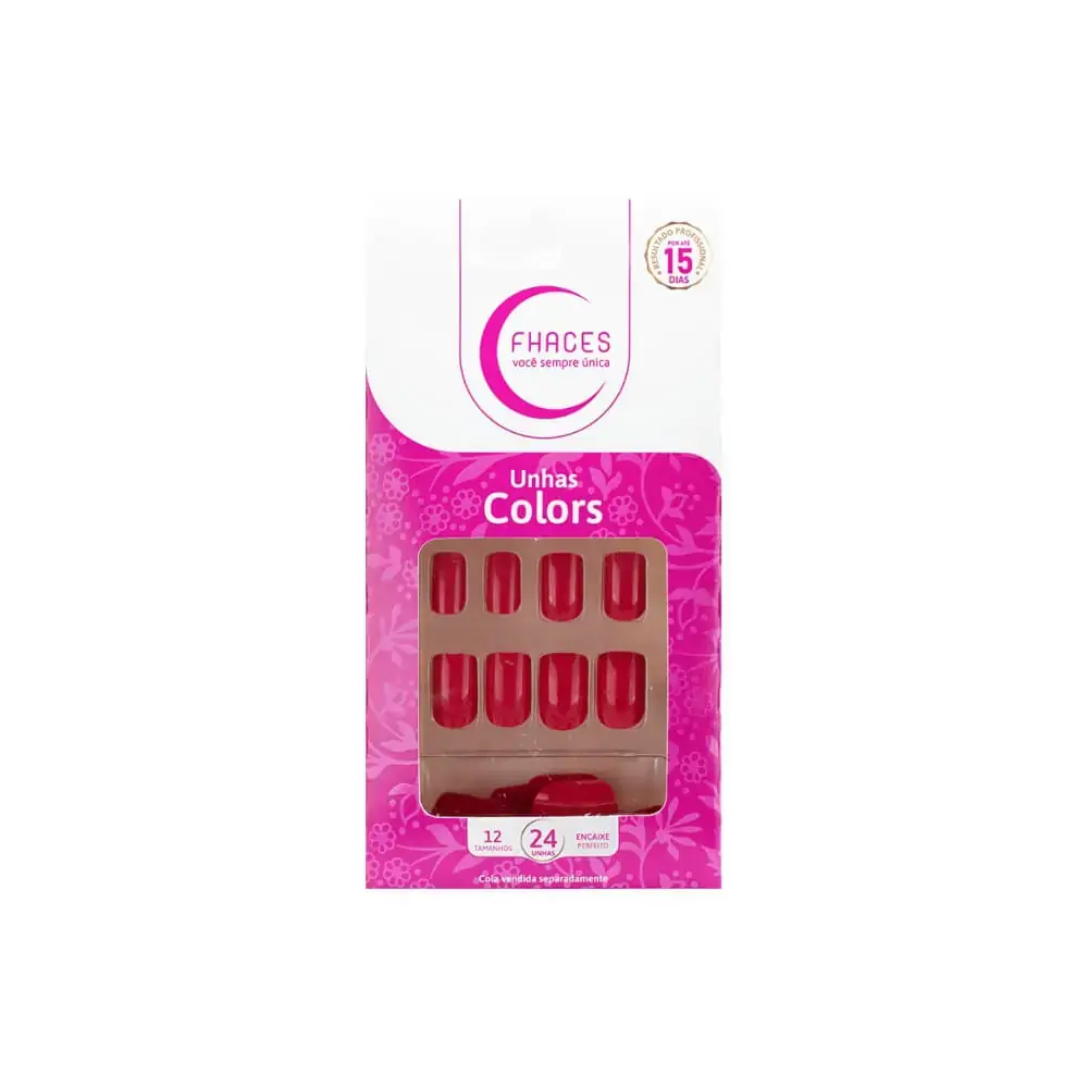 Unha Postica Fhaces Colors Sun Flower 24un