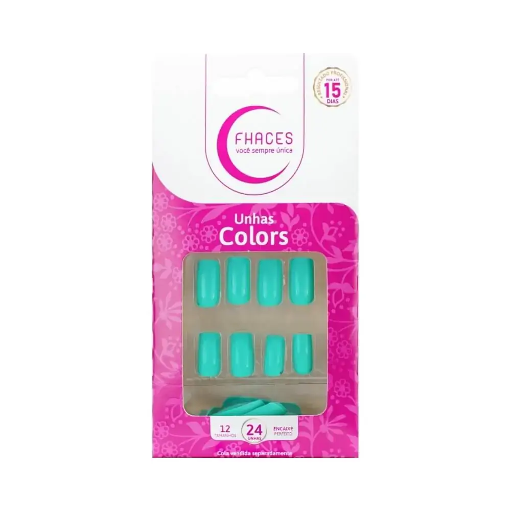 Unhas Fhaces Colors Azul Piscina