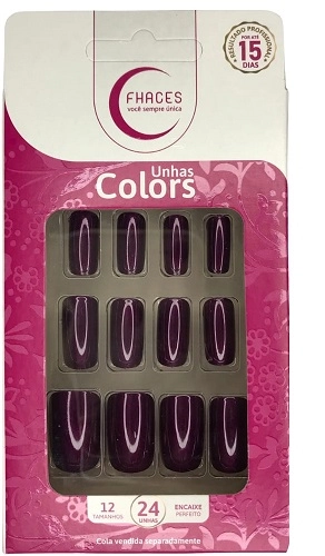 Unhas Fhaces Colors Metallic C/24 Purple