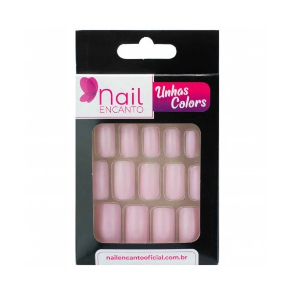 Unhas Fhaces Nail Encanto Colors Longa Rosa