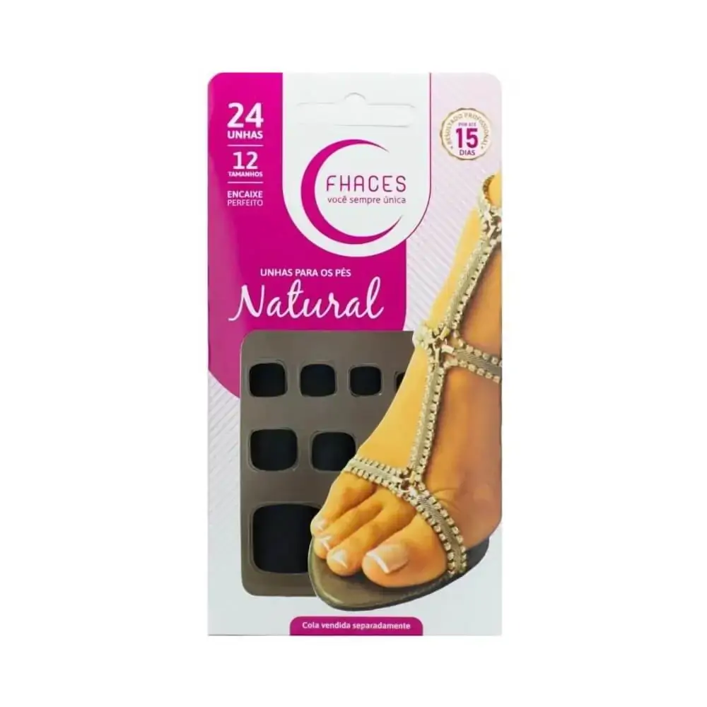Unhas Fhaces P/pes Color Black Fosco