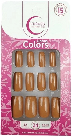 Unhas Fhaces Colors C/24 Forte Abraco