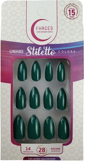 Unhas Fhaces Stiletto Colors C/28 Bela Natura