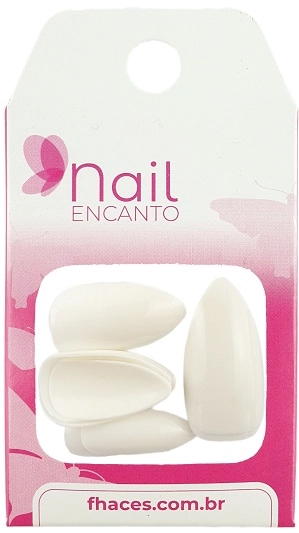 Unhas Fhaces Nail Encanto Stiletto C/28 Branca