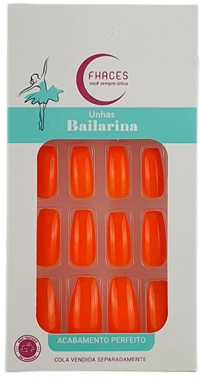 Unhas Fhaces Bailarina C/28 Sol Ardente