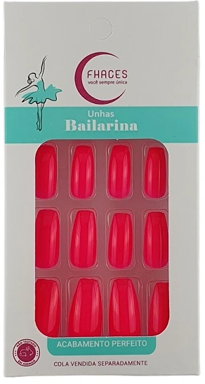 Unhas Fhaces Bailarina C/28 Rosa Verao