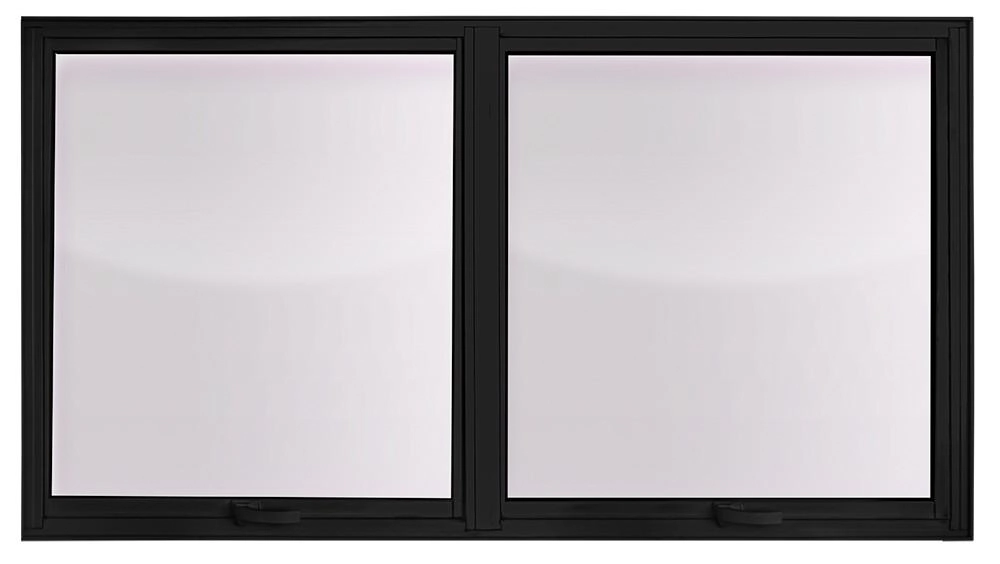 Maxim Ar 2 Seções Em Alumínio Premium Preto- 60x120