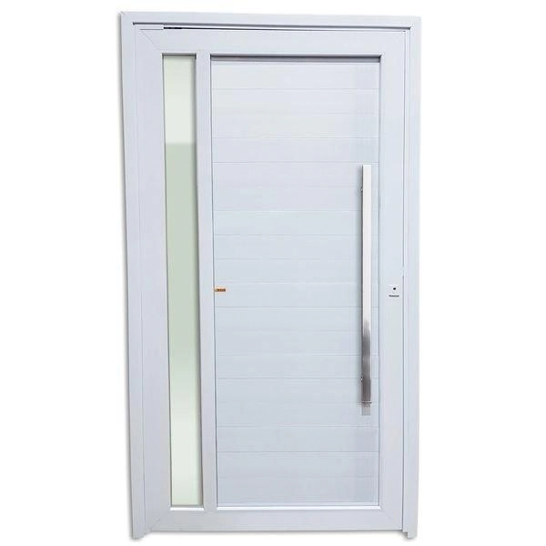 Porta Pivotante Com Visor Lambril Branco Direita 210x120