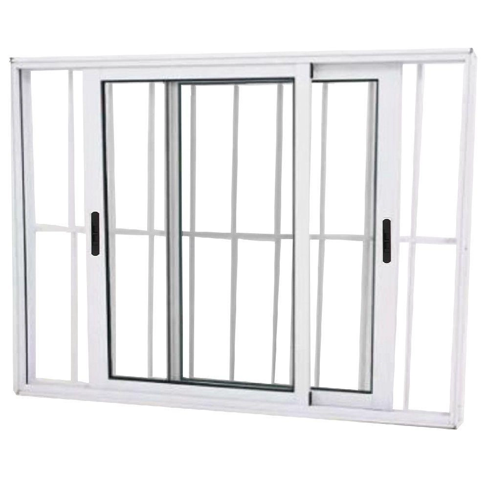 Janela De Alumínio 02 Folhas Branca Grade Maxx - 120x150