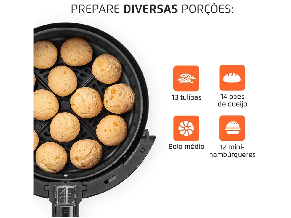 Fritadeira Family Iv 3,5l Mk Af30i Preto/inox 110v