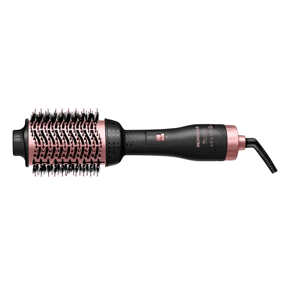 Escova Mondial Secadora Argan Black Rose