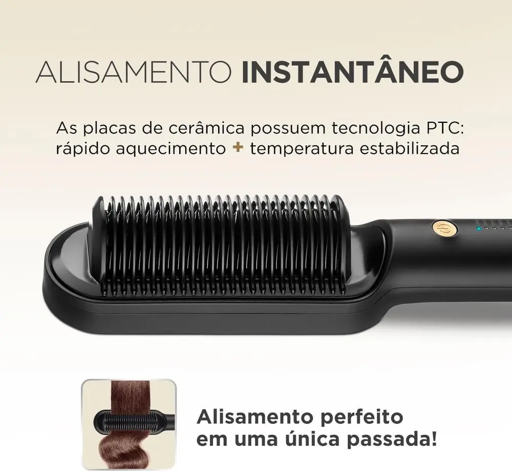 Esc Alisadora Ea06 Black Gold Argan Mondial Biv