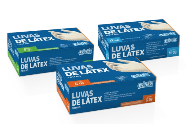 Celeste Luva Latex Branca P Cx C/50un (25 Pares)
