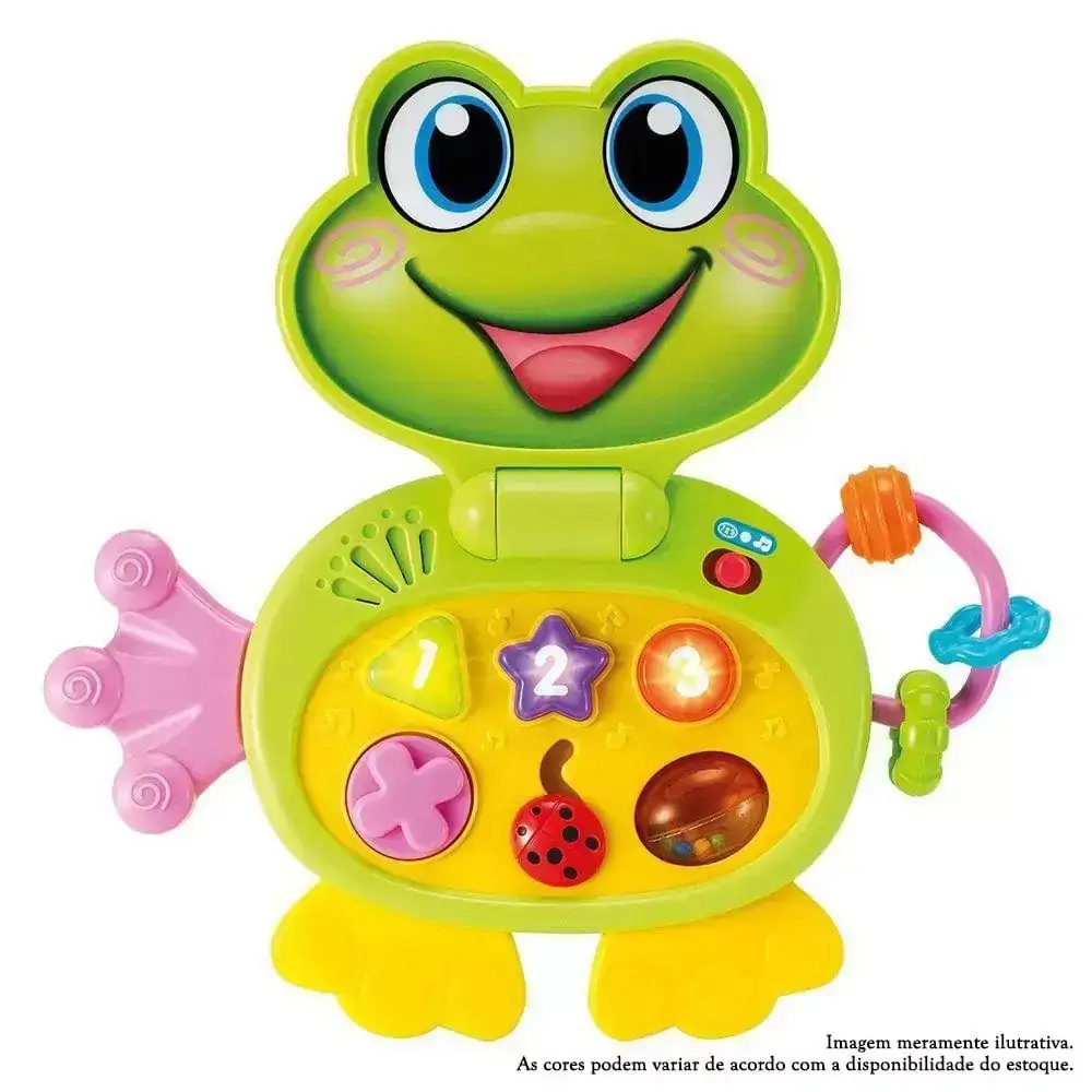 Brinquedo Musical - Laptop Baby Sapinho com Gravação - WinFun