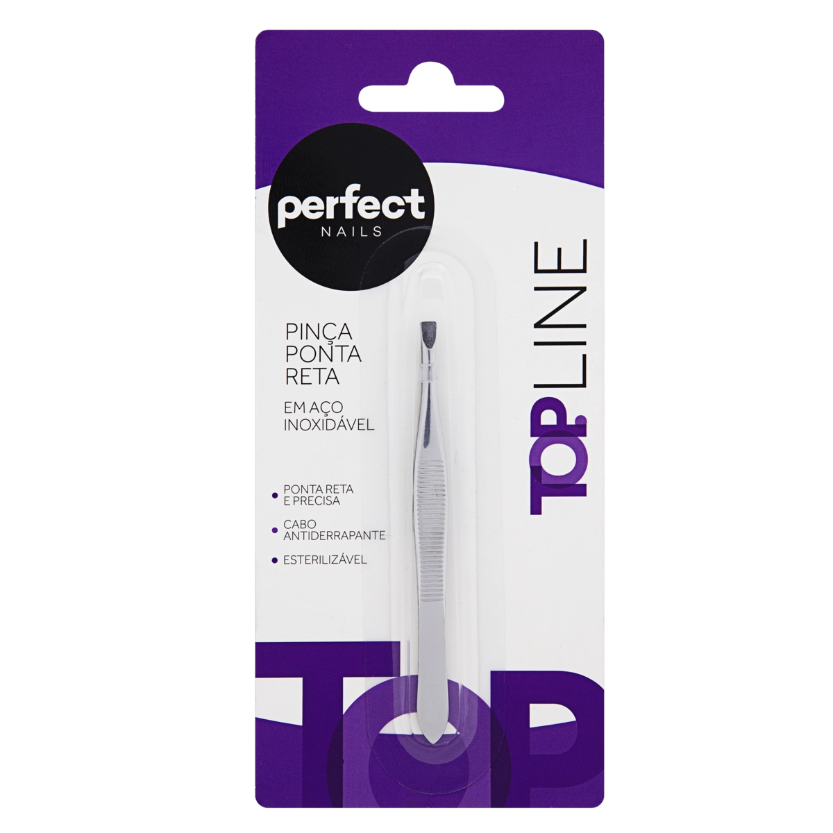 Pinça Ponta Reta Perfect Nails Top Line