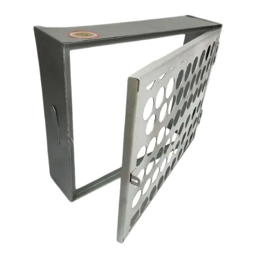 Proteção Hidrômetro Tela Moeda Com Porta Cadeado 50x40cm