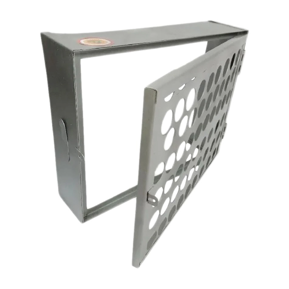 Proteção Hidrômetro Tela Moeda Com Porta Cadeado 50x60cm