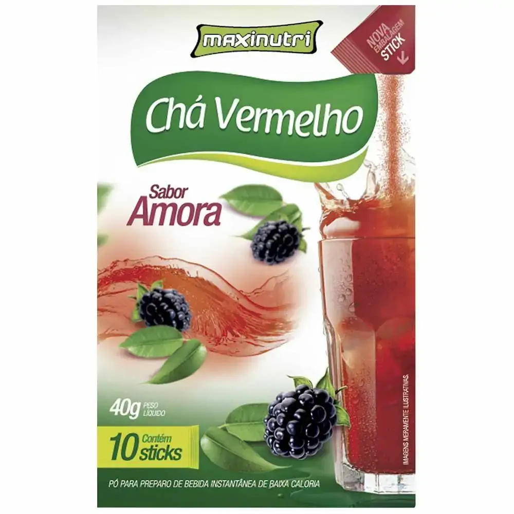 Cha Vermelho C/ Amora 40g 10 Sticks