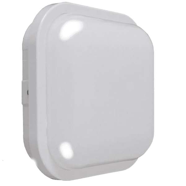 Kit 3 Luminárias Quadrada Led Branca 15w 3000k Bivolt Ip65