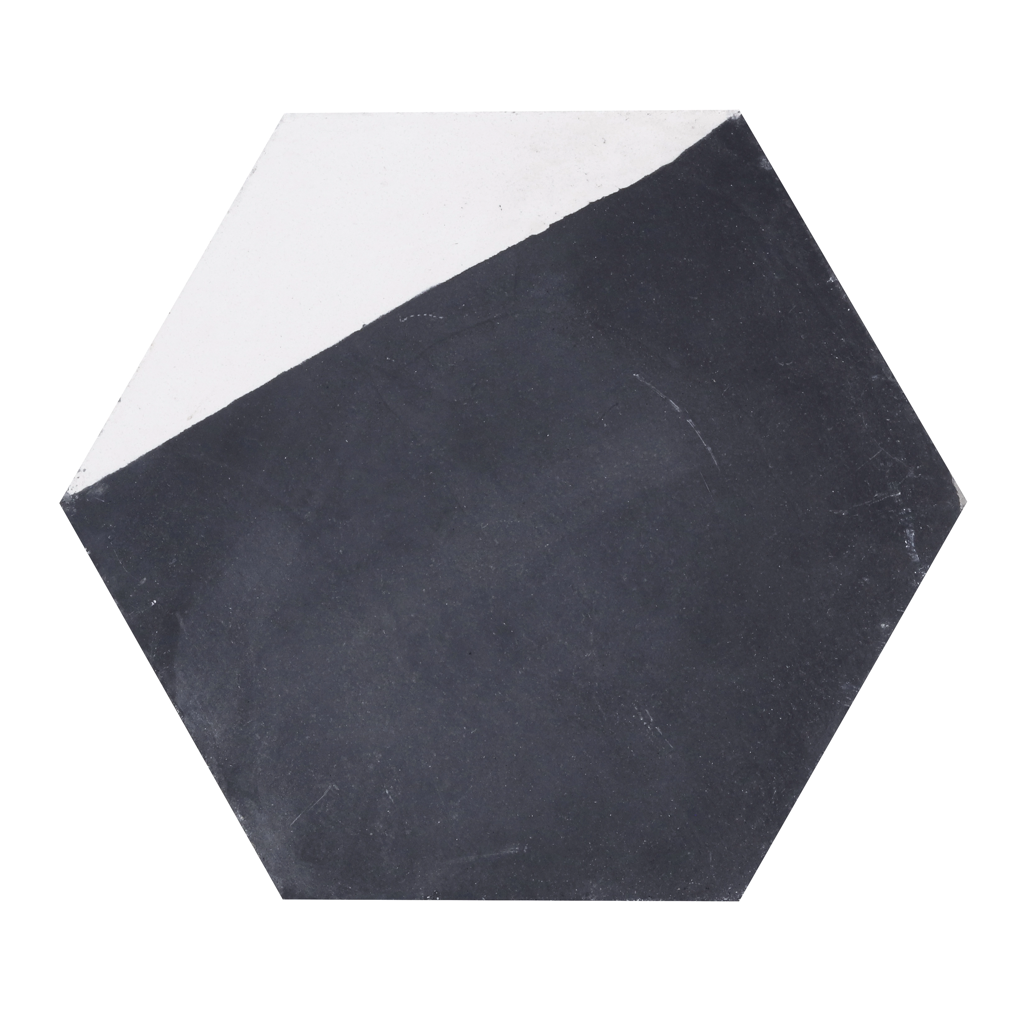 Ladrilho Hidráulico Hexagonal Preto 20x20cm Oficina Yby