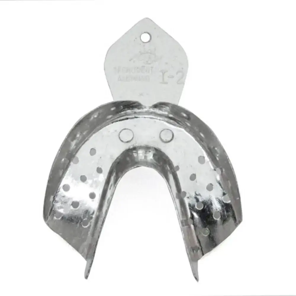 Moldeira Avulsa Perfurada Adulto Inox I-2 Dentado - Tecnodent