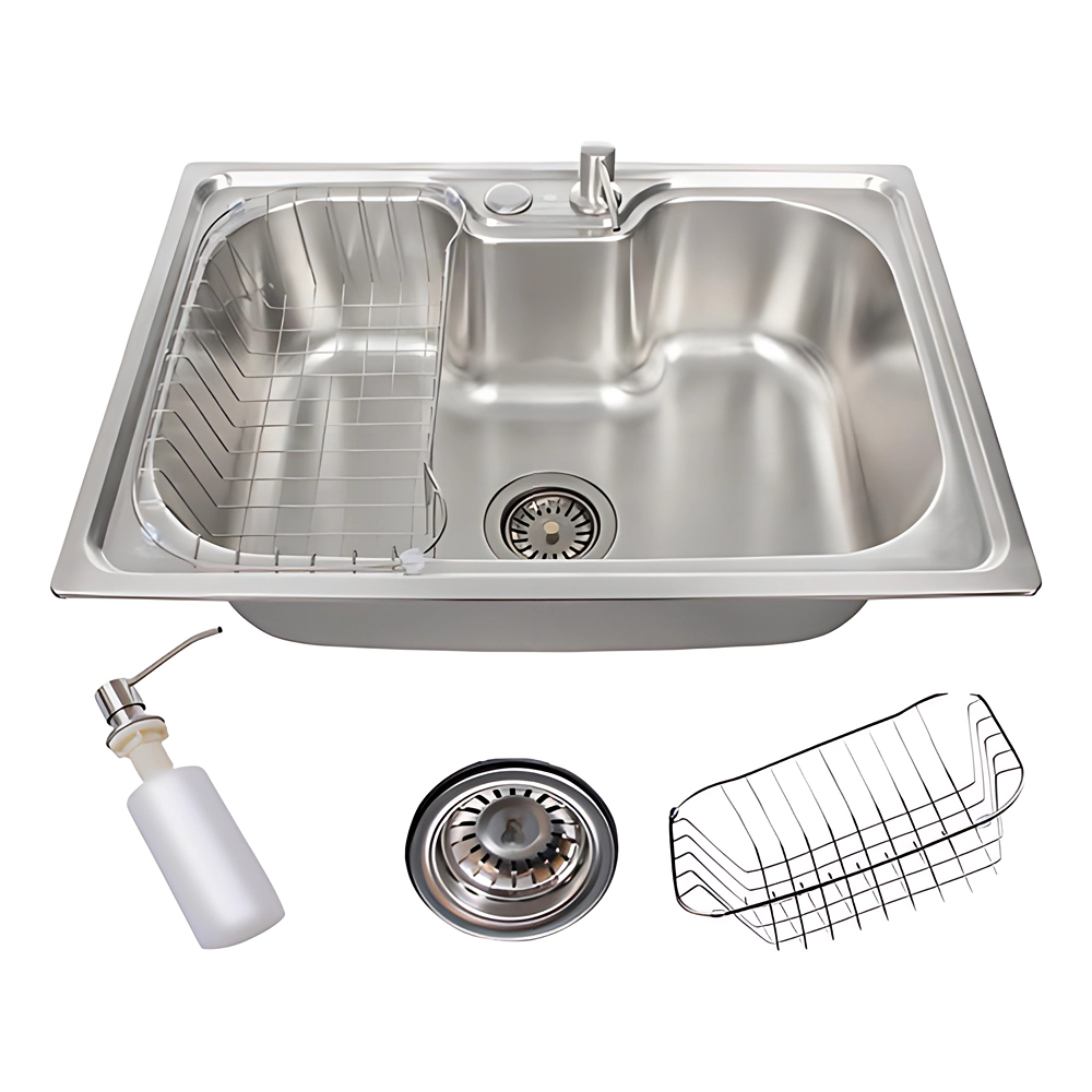 Cuba De Cozinha Stillus Home 60x42cm Aço Inox Acetinado Prateado