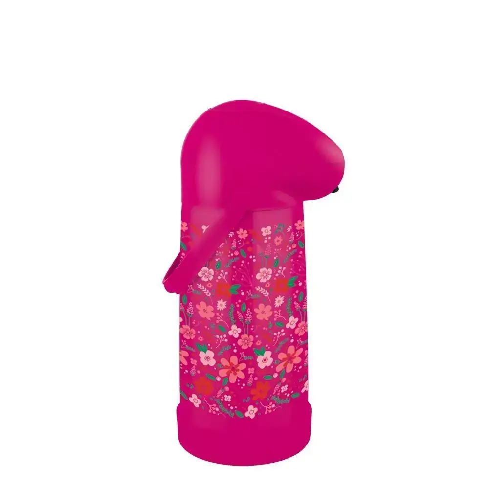Garrafa Térmica Pressao Nobile Decorada Rosa 1,0L