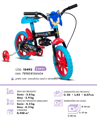 Bic Sonic Pto/azul Aro 12
