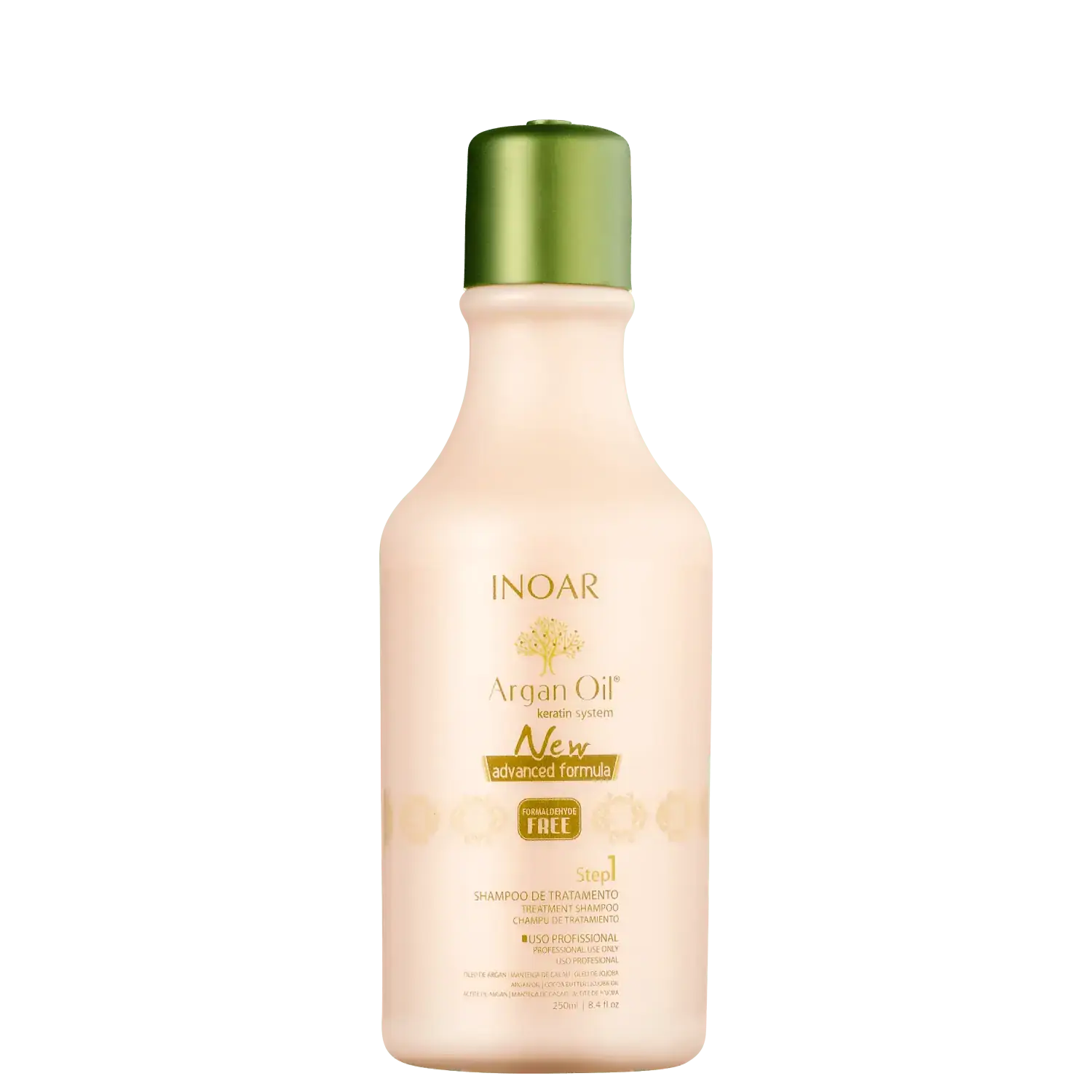 Inoar Argan Oil System 3x250ml Escova Redutora De Volume