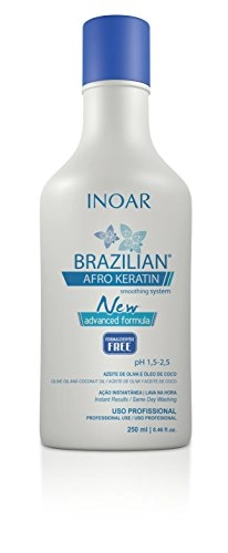 Inoar Brazilian Afro Keratin Smoothing System New Formula