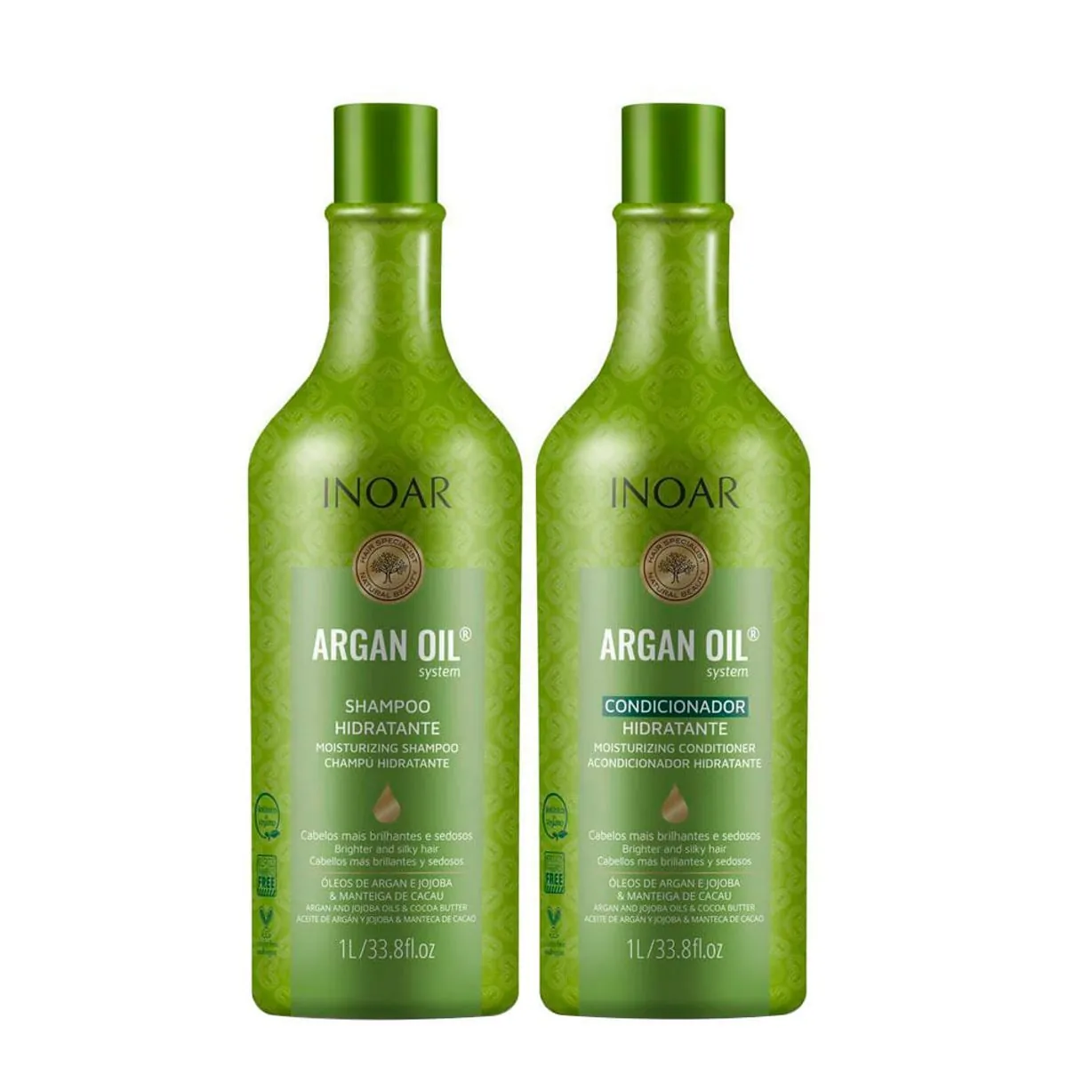 Kit Shampoo E Condicionador Inoar Argan 1L