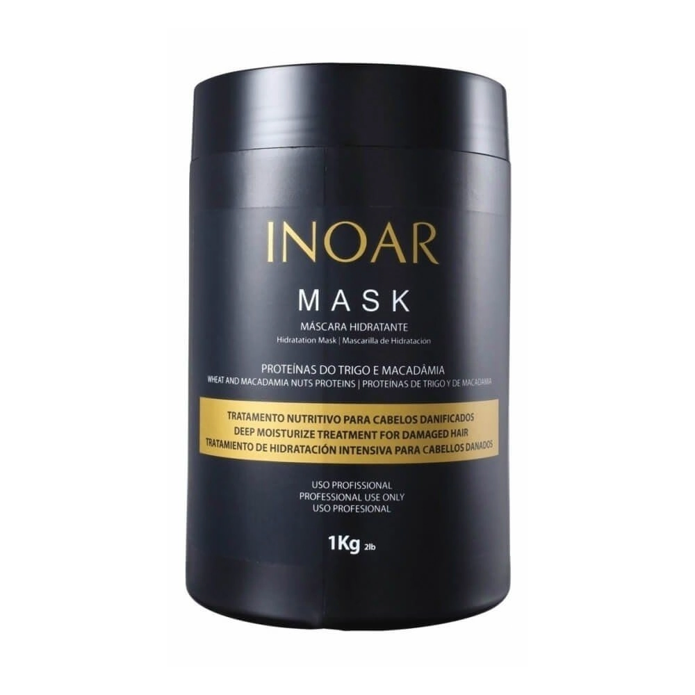 Mascara De Tratamento Capilar Inoar Proteina Do Trigo E Macadamia 1Kg