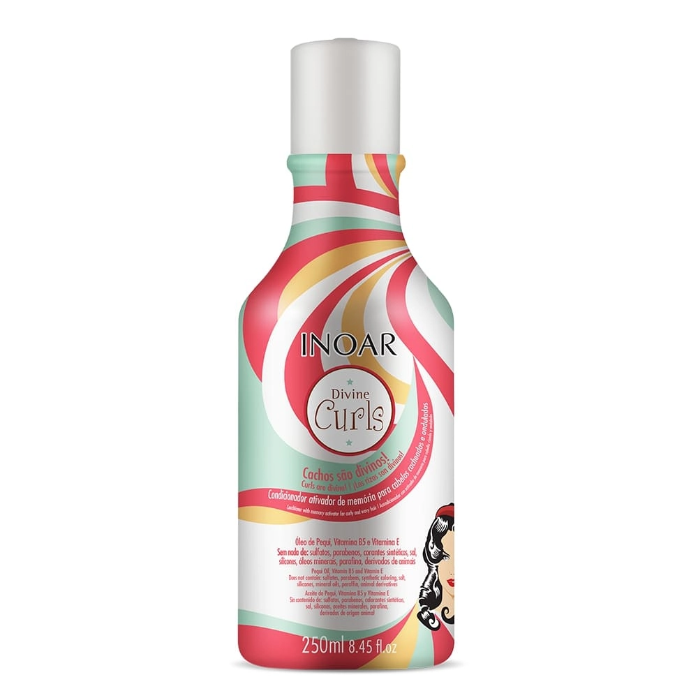 Condicionador Divine Curls Inoar Condicionador Para Cabelos Cacheados