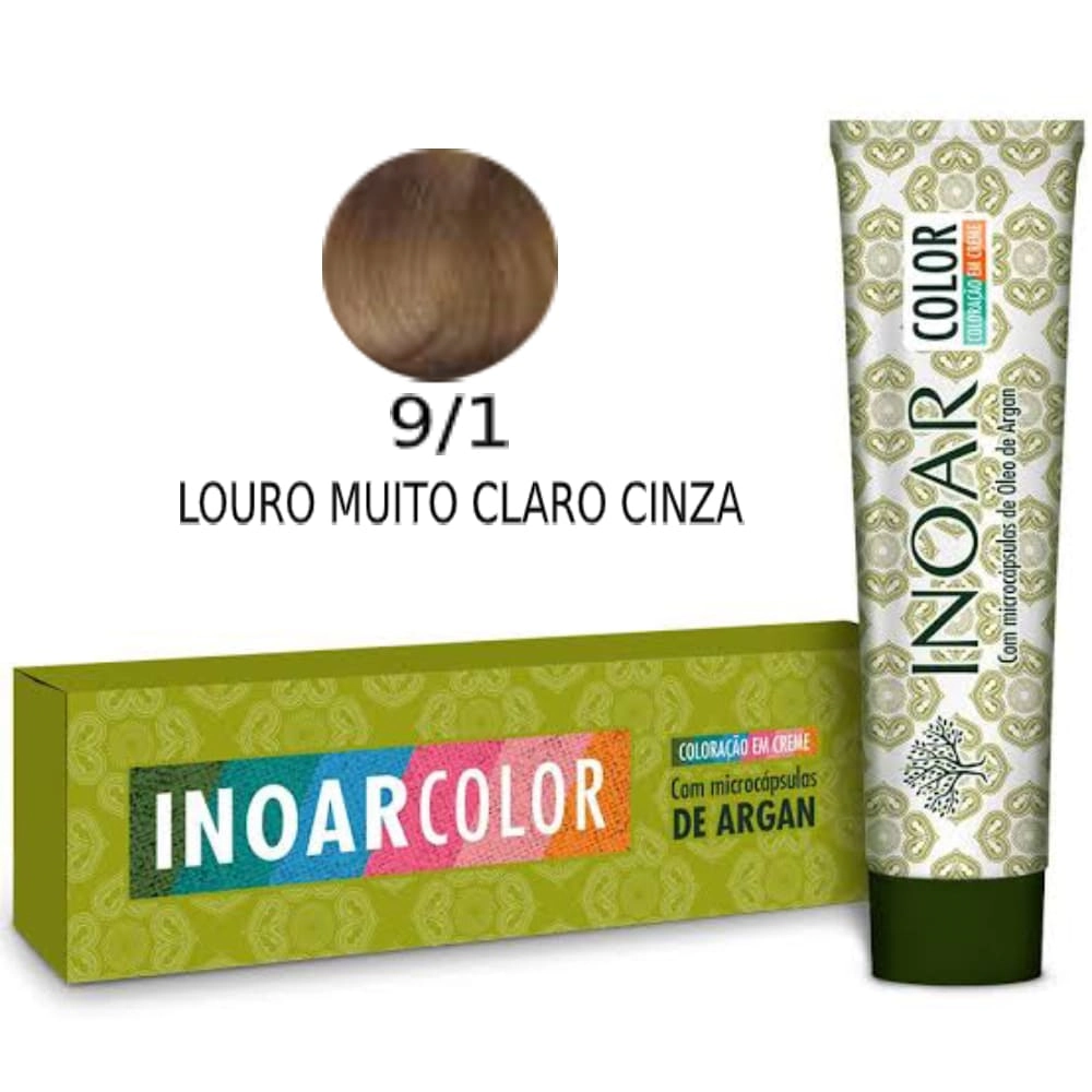 Tintura Inoar Color System Louro Muito Claro 9/1 50g