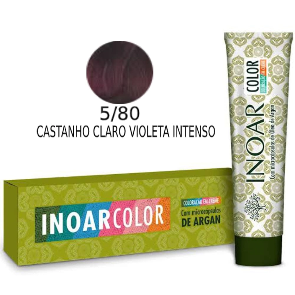 Inoar Color System 5/80 Castanho Claro Violeta Intenso Lote: L122214 Valid.: 11/11/2022