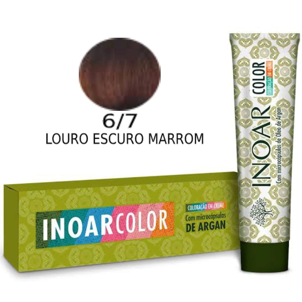 Tint Inoar 6.7 Louro Escuro Marrom Color System