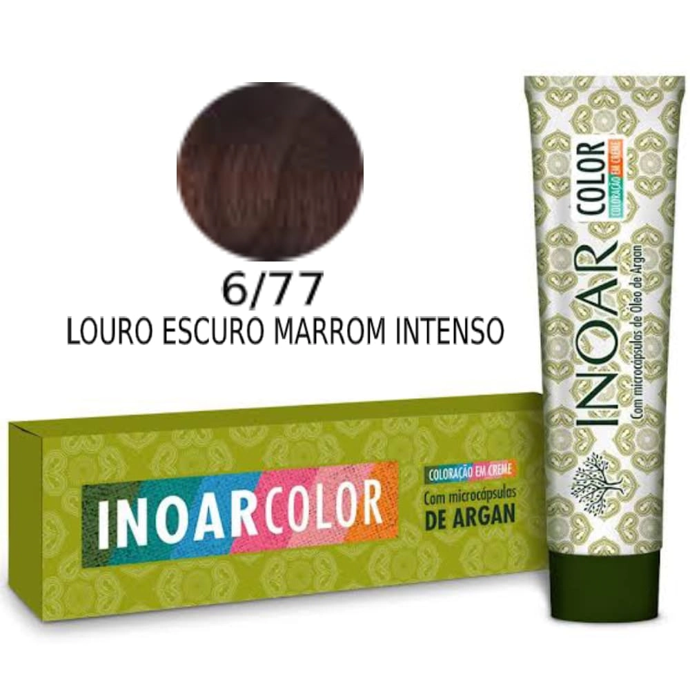 Tintura Inoar Color System Louro Esc Marr 6/77 50g