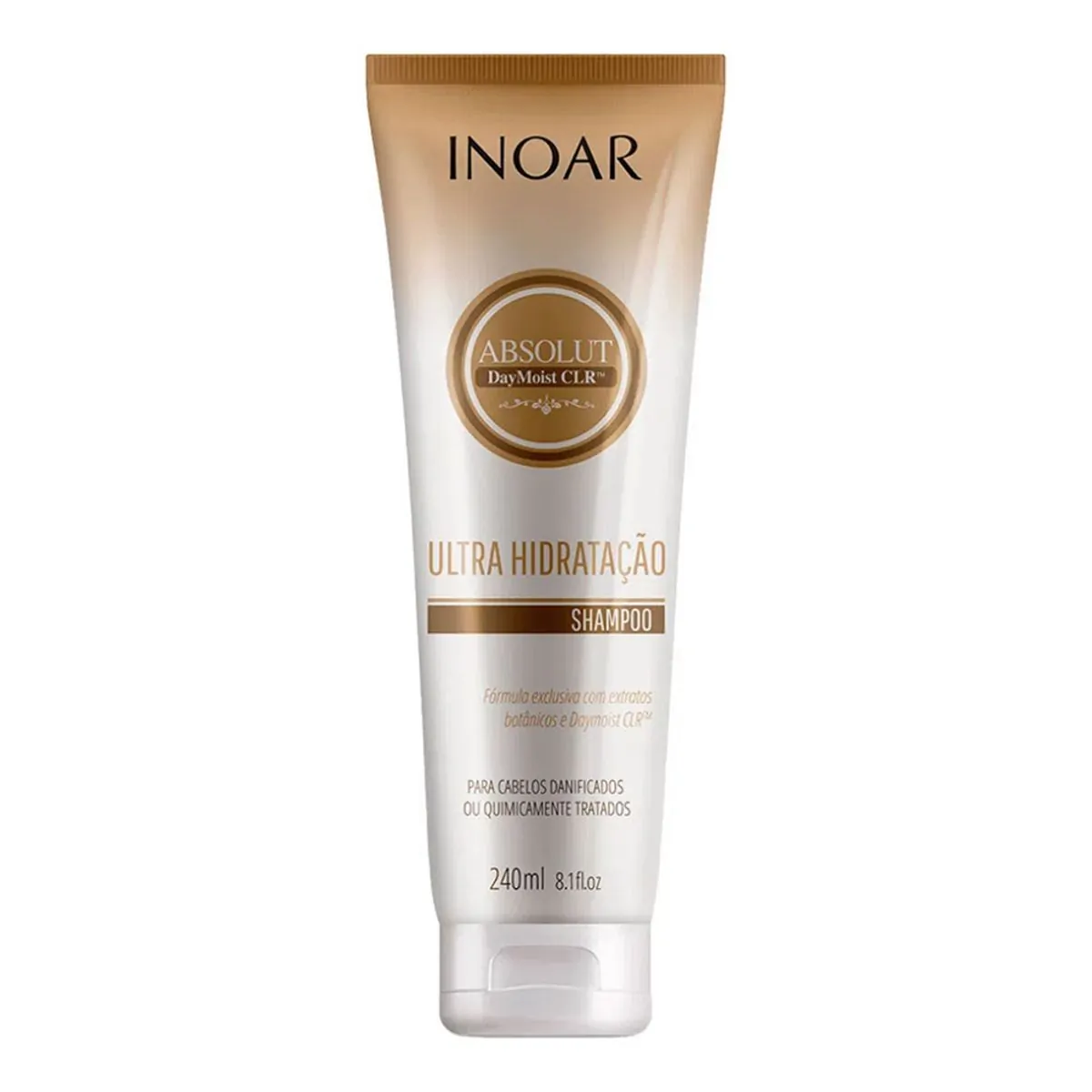 Shampoo Ultra Hidratação Inoar Absolut Daymoist Clr Bisnaga 240ml