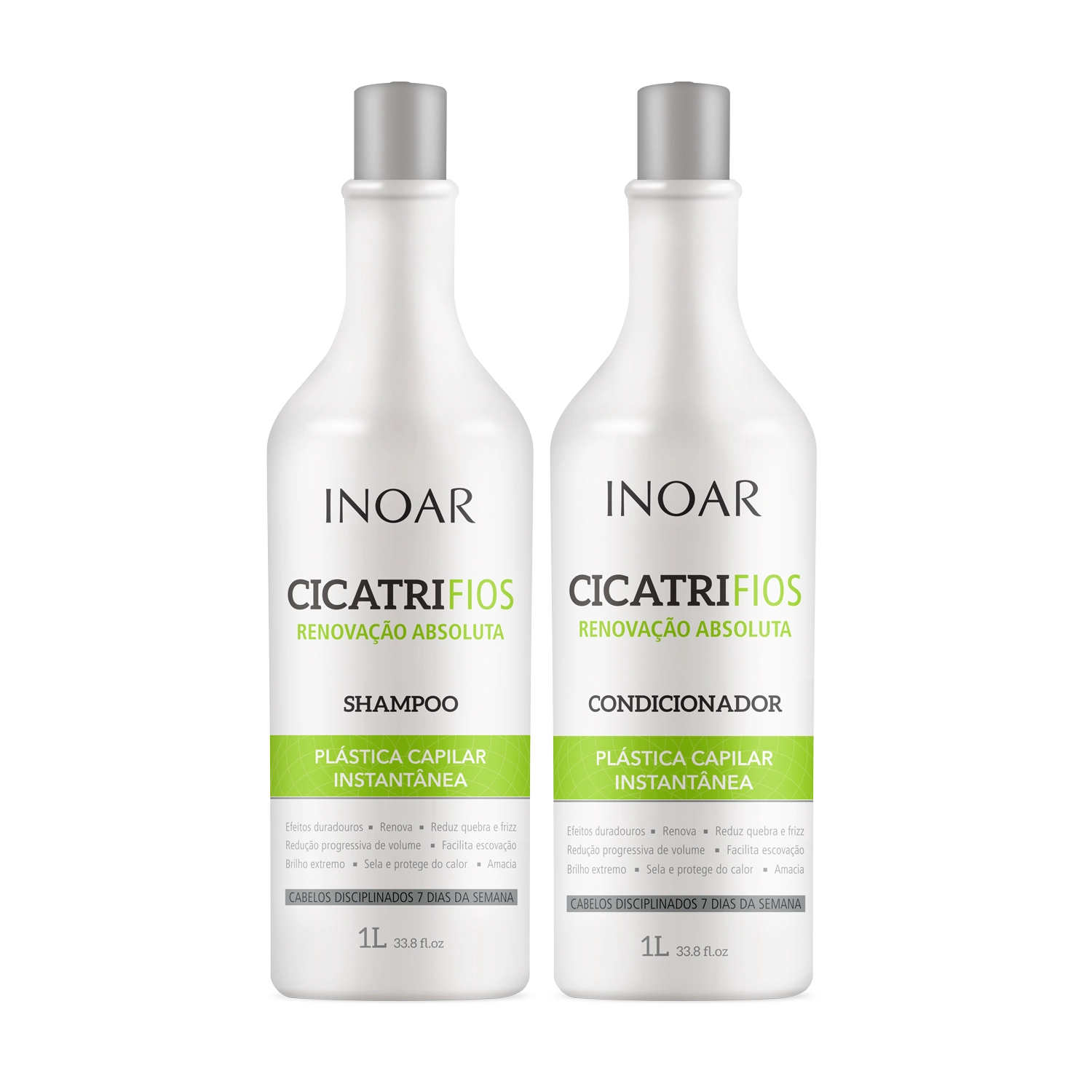 Kit Shampoo e Condicionador INOAR Cicatrifios 1 Litro