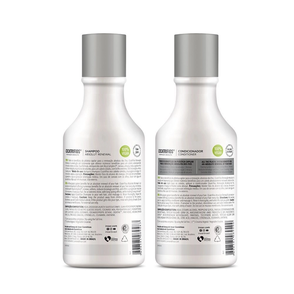 Kit Sh Cond Inoar 250ml Duo Cicatri Fios