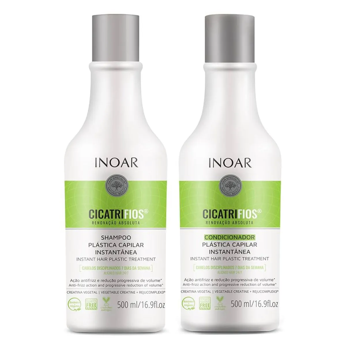 Inoar Kit Cicatrifios Shampoo + Condicionador 500ml