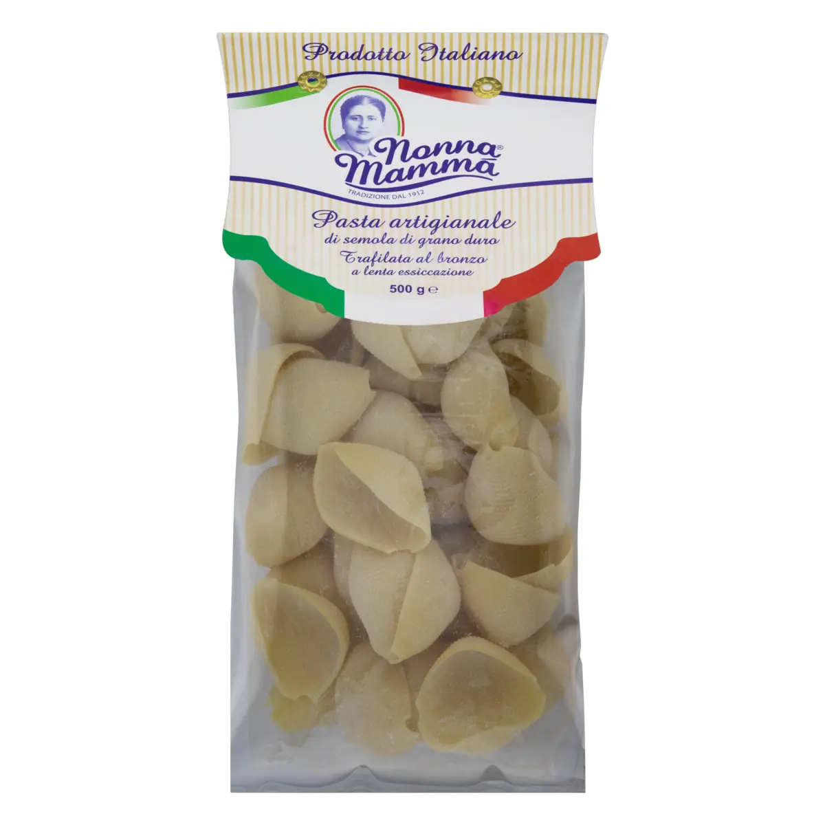 Macarrão De Sêmola Grano Duro Conchiglioni Nonna Mammá Pacote 500g