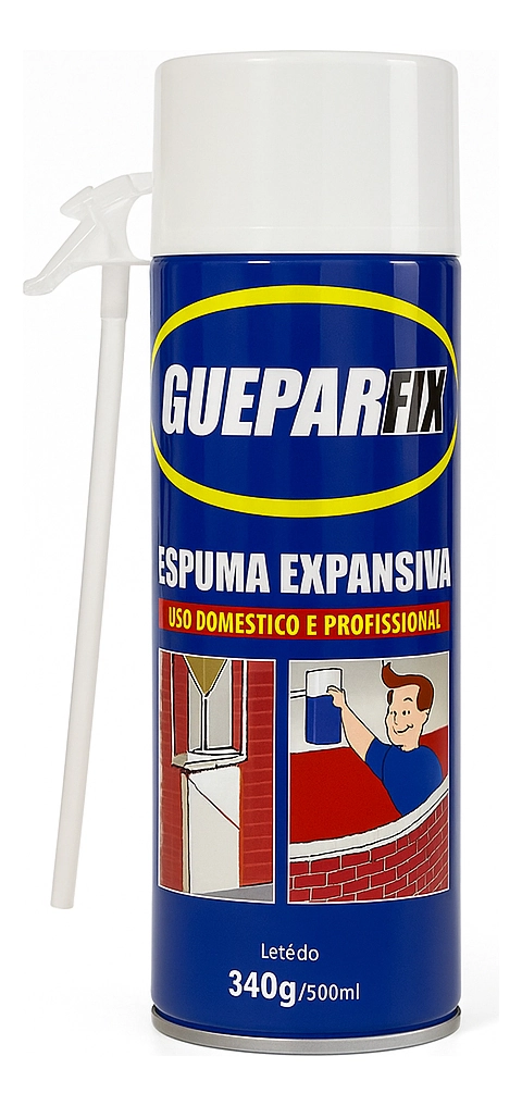 Espuma Expansiva 500ml Para Vedação Portas Janelas - Guepar