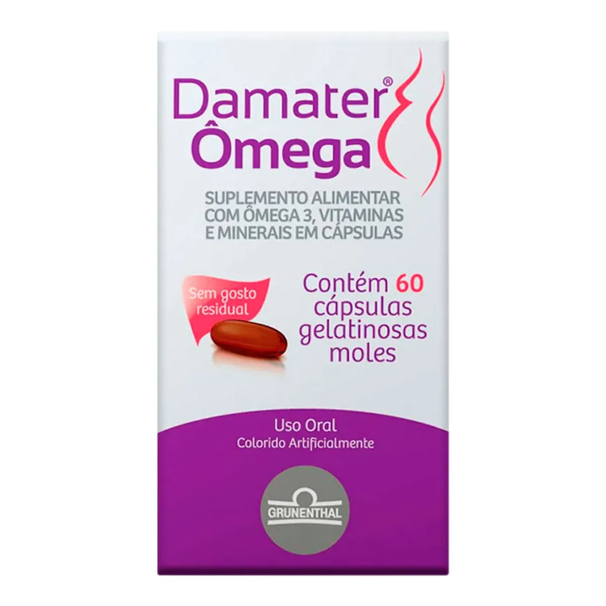 Suplemento Alimentar Damater Ômega 60 Cápsulas