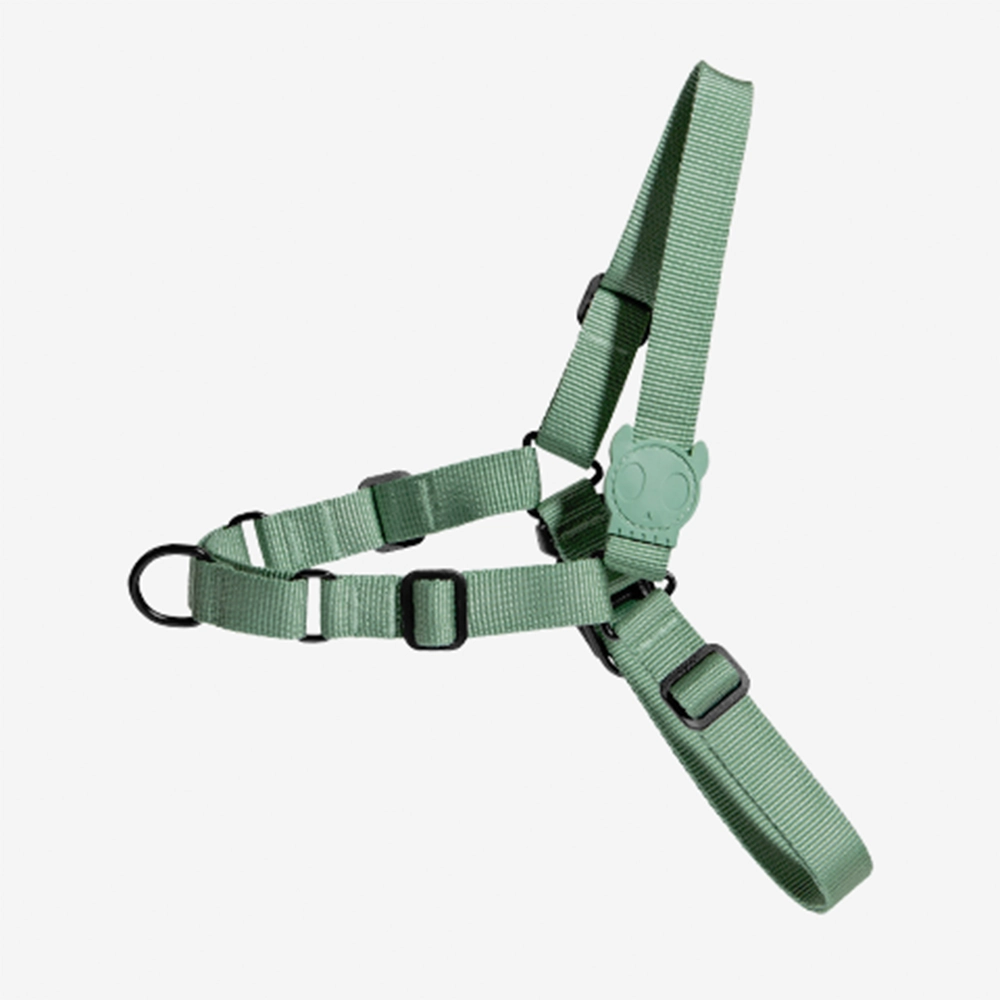 Peitoral Para Cachorros Anti Puxão Army Green M